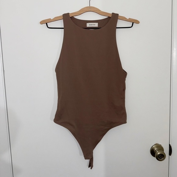 Aritzia Tops - Aritzia Babaton Contour Tank Bodysuit - Taupe - Size M - Like New!